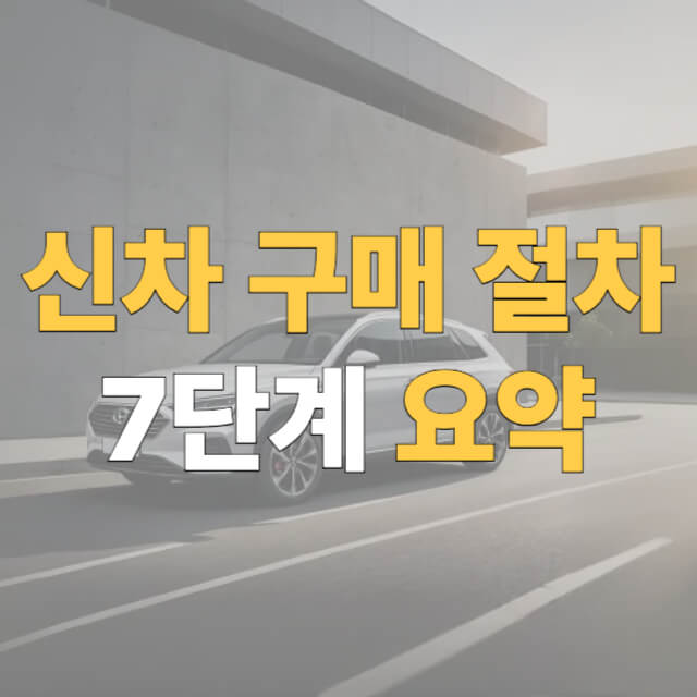 신차 구매 절차 대표이미지