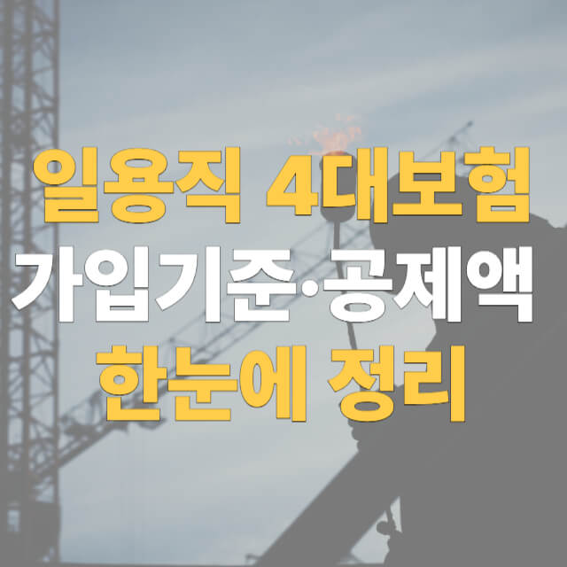 일용직 4대보험 대표이미지