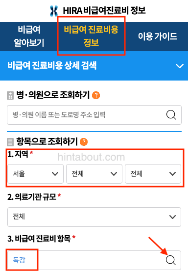 독감예방접종 비용