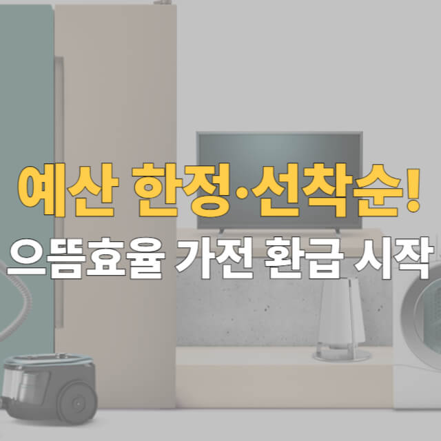 으뜸효율 가전제품 환급사업 대표이미지
