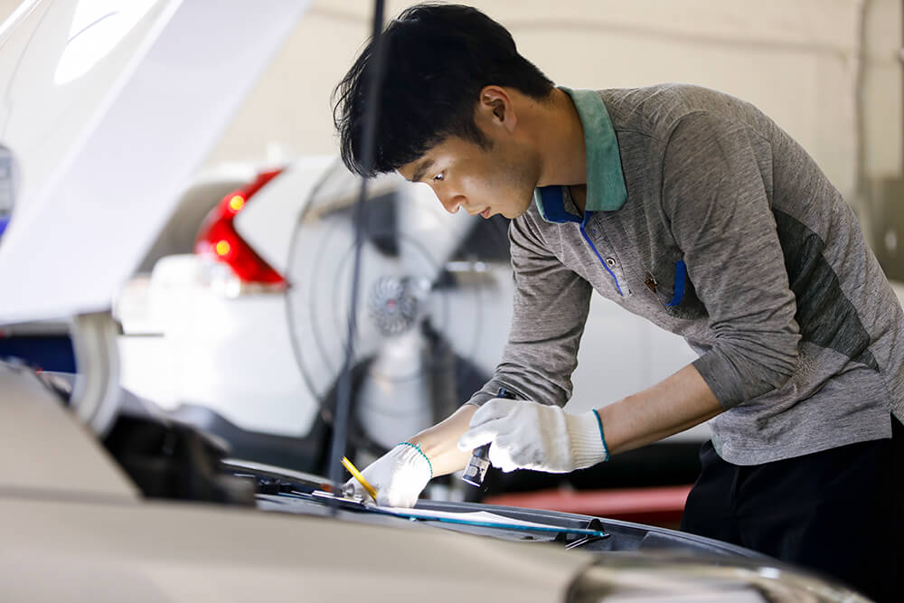 자동차검사 모습